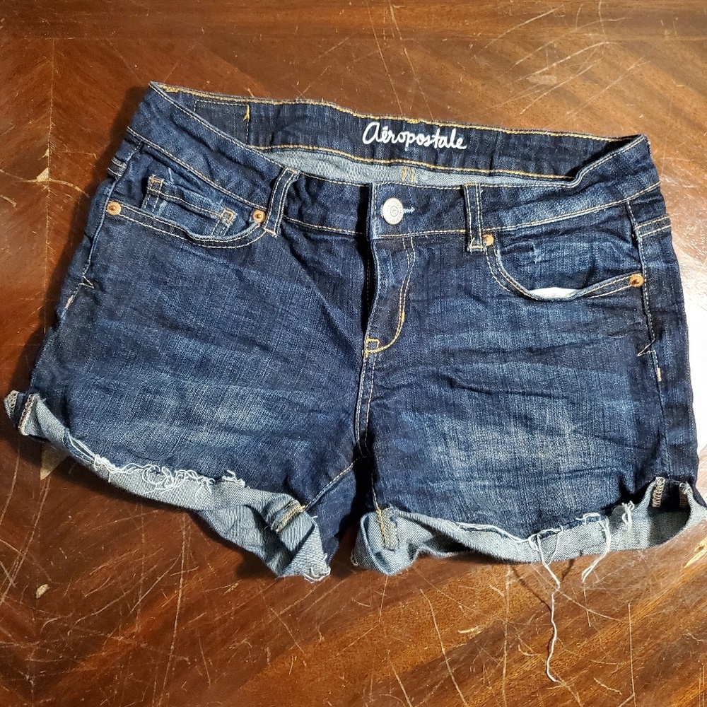 Distressed Jean Shorts